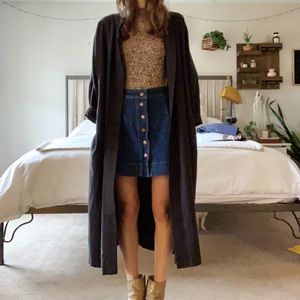 Madewell front button skirt